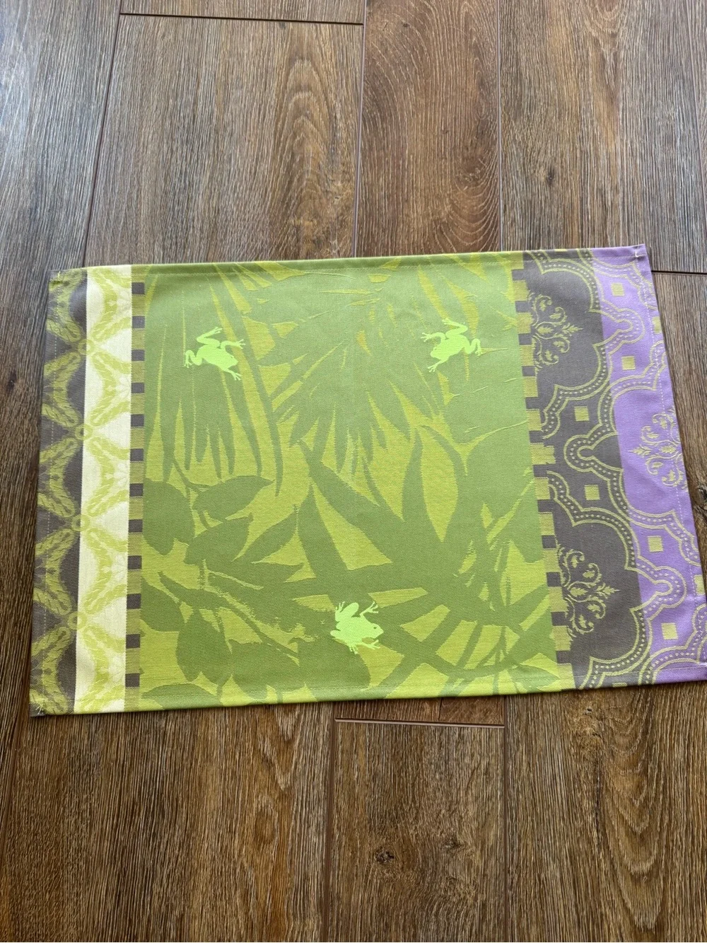 Le Jacquard Français Bahia 6 Placemats FROGS